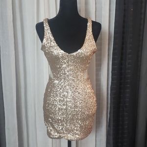 Bebe Gold dress